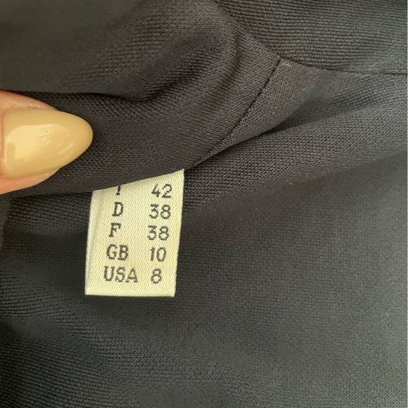 Moschino Couture Women's Navy Track Jacket, Rayon, Size 8 - Picture 7 of 8